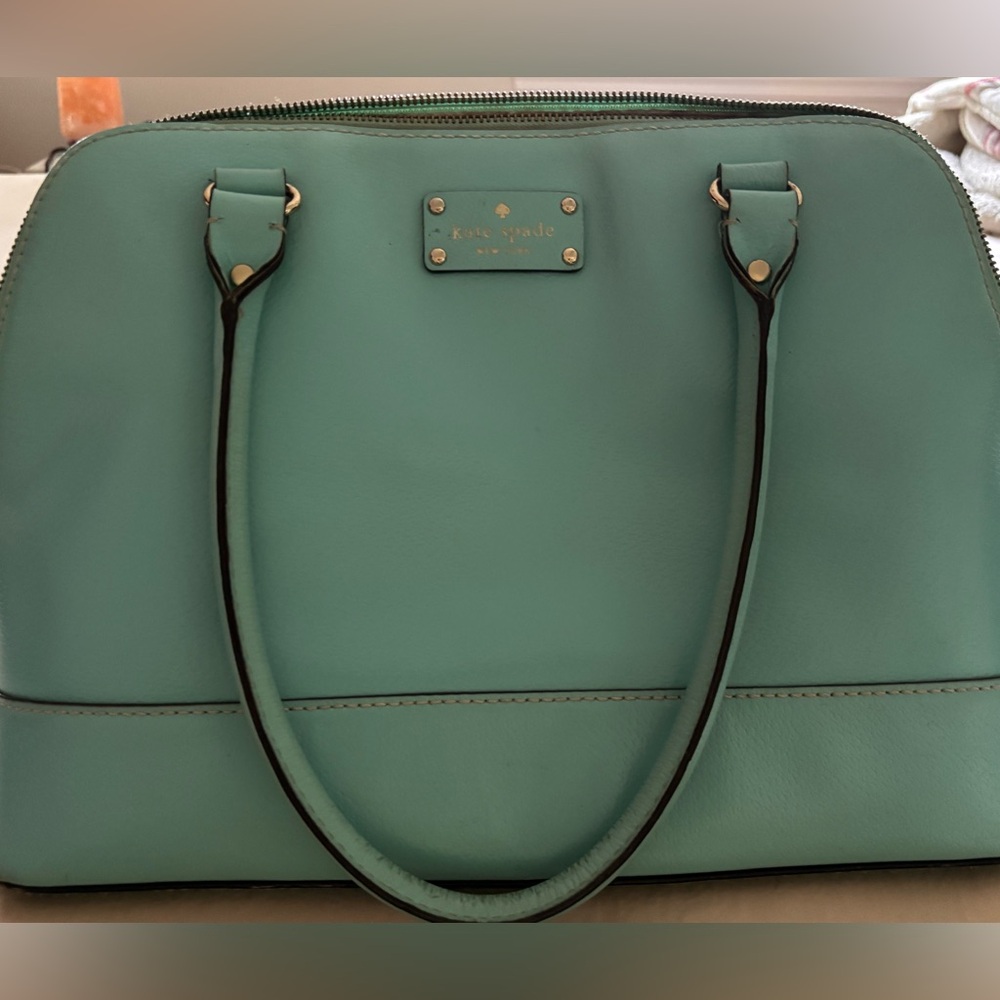 Blue Kate spade shoulder bag with wallet
